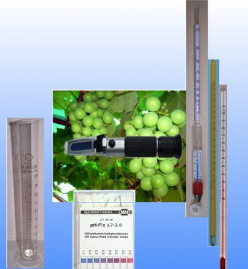 Distilleries Measuring - Set - with Alcohole Refractometer - Click Image to Close