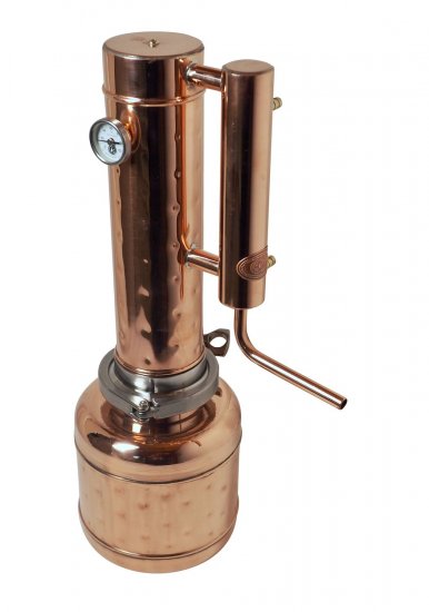 "CopperGarden" Destille EASY MOONSHINE XXL 2 Liter mit Thermometer - zum Schließen ins Bild klicken