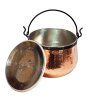"CopperGarden®" Kupferkessel / Hexenkessel, "verzinnt" mit Deckel ca. 5 Liter